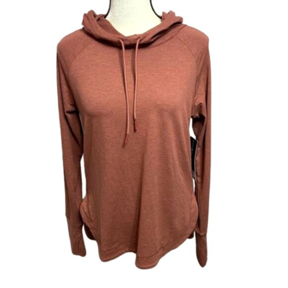 Velocity Activewear Terracotta Long Thumbhole Sleeves Top Size S #1531 - Picture 2 of 16